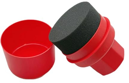 Renchey Brosse pour Roues De Voiture - Applicateur de Brillant et de Produit de Soin pour Pneus Automobiles | Éponge Brosse de Nettoyage pour Lustrage Polissage et Cirage des
