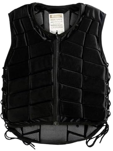 Gilet da Equitazione Gilet Protettivo di Sicurezza Assorbimento degli Urti Armatura con Cerniera Cinturino Regolabile Morbido e Traspirante Equestre per Donne Ragazzi Ragazze Bambini, Stile 2 Eques