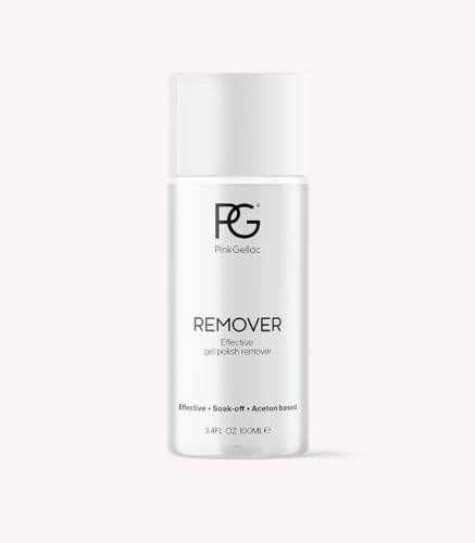 Pink Gellac Smalto gel Remover 100 ml - Rimuovi smalto gel per unghie con acetone e olio di soia - Solvente per unghie per una rimozione delicata ed efficace - Made in Italy