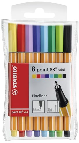 STABILO - Fineliner - point 88 Mini - 8er Pack