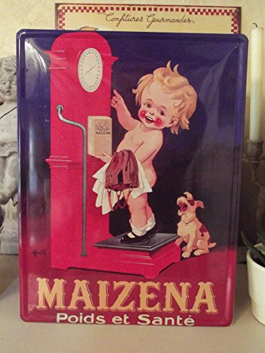 Éditions Clouet 56002 - Grande Plaque métal 30x40 cm Maizena - La Balance
