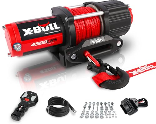 X-bull 12 V 2 041,2 kilogram Treuil électrique Camion de remorquage Corde synthétique Off Road
