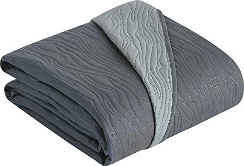 Erwin Müller Sessel- und Sofaschoner Polyester Graphit/Silber Größe 50x200 cm