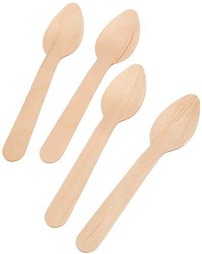 García de Pou 100 unité - Cuillères À Café 11 Cm Naturel Bois
