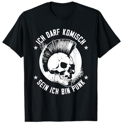 Ich darf komisch sein ich bin Punk Rock Musk Pommesgabel T-Shirt