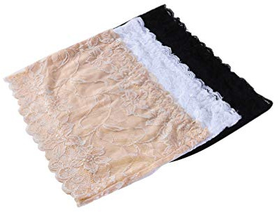 SOIMISS 3 Piezas para Mujer Floral Encaje Tubo Superior Sujetador Bandeau Strapless Bras sin Costura Elástico Pecho Envoltura para Mujeres Niñas Sizel Color Mixto