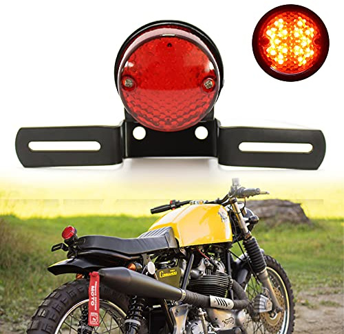 JMTBNO Motorrad Rücklicht 30 LED Motorrad Kennzeichen Lampe Bremslicht Kotflügel für Custom Chopper Bobber Cruise Scooter ATV