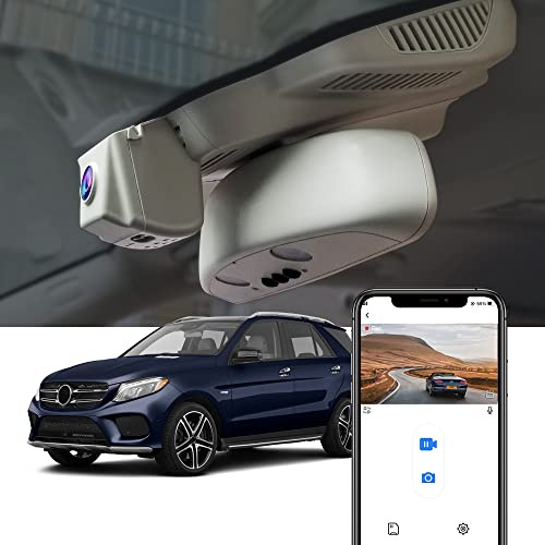 Fitcamx Dashcam 4K Passend für Mercedes-Benz GLE GLS 350 450 400 2016 2017 2018 2019 W166 X166 (Model A), OEM Autokamera 2160P UHD Video WiFi, G-Sensor, Loop-Aufnahm, WDR, Plug & Play, 64 GB-Karte