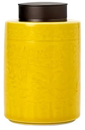 HUMAJORY Teedose Keramik-Teedose mit luftdichten Doppeldeckeln, Vintage-Tee-Vorratsdosen im chinesischen Stil, traditionelle Teedosen, Dosen, Teedose, 700 ml Tee-Vorratsdose