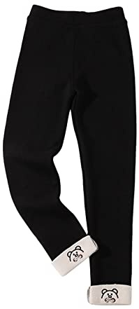 Pantalon Doublé Polaire Enfant Fille Hiver Chaud épaissi 1-16 Ans Leggings Adolescent Fille Taille Elastique Confortable Thermique Chic Pas Cher Casual Sport Jogging