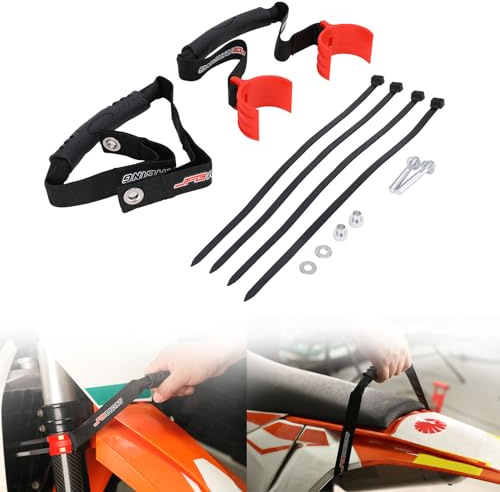 Dirt Bike Tow Strap Universal Front for Dirt Bike Motocross Enduro Orange | Universal fit for Dirt Bike Motocross Enduro, front or rear pull point, sturdy pull strap build, dirt bike recovery accessory