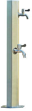 Robinets d'extérieur, Colonne d'eau de Jardin Verticale en Acier Inoxydable, Robinet de Fontaine de Jardin Multifonctionnel pour Cour extérieure, Distributeur d'eau de Robinet de Colonne rés
