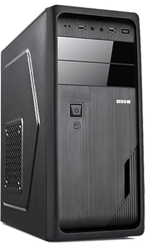 Caja ATX Ordenador PC de Sobremesa Office Torre Negra USB Frontal