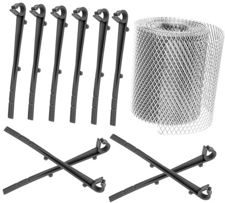 jojofuny Abflussfee 1 Satz Rinnenfilter Dachrinnenschutz Für Den Außenbereich Maschensieb Für Dachrinne Dachrinnenschutznetz Laubschutzmatte Leiter Dachrinnenschutz Netz Für Dachrinne Silver Aluminium