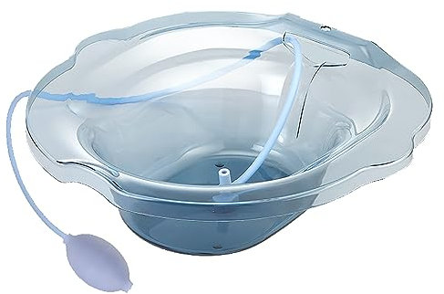 KHYTEBV Sitzbad für die Toilette, Hämorrhoiden-Pflege nach der Geburt, Pflegebecken, Einweichbecken, universelle Passform, Po-Badebecken zum Einweichen des Perineums, grau