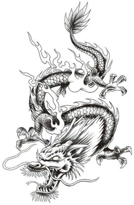 5 PCS Temporary Tattoos Flame Dragon Flower Arm Herbal Semi-Permanent Juice Tattoo Sticker Waterproof Long-Lasting Simulation Tattoo Sticker