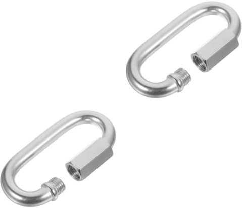 TOPPERFUN 2pezzi Metal Locking Carabiner Inossidabile Per Facile Installazione e Utilizzo Versatile