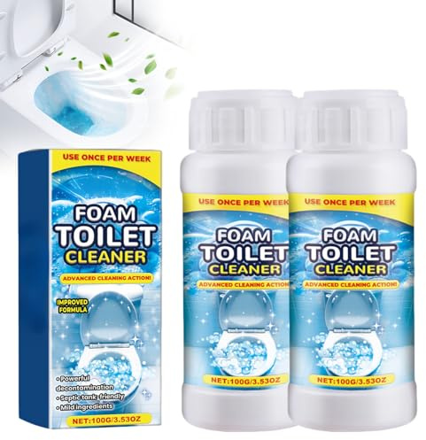 Détartrant Décapant Surpuissant en Gel, Mousse Active Détartrant Intensif, 2025 Nouvelle 3 en 1 Action Nettoyage en Profondeur, Anti-Calcaire, Stop Odeurs, 360° Produit Nettoyant WC (2)