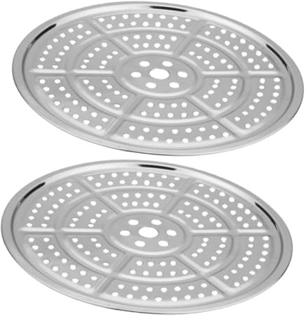 HouseVibe Lot de 2 plateaux de cuisson vapeur en acier inoxydable multifonction pour lave-vaisselle