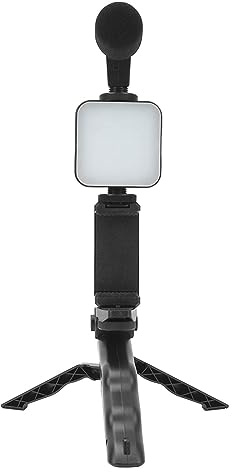 Jiawu Kit D 'Accessoires D ' éclairage Video LED sur Appareil Photo, Kit 'éclairage de Vidéoconférence Abs avec Trépied Photo