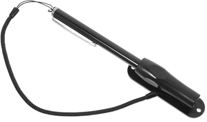 Black Abs Touchscreen Stylus Pen with Tether for Navigation | Pen Holder Included, Smooth Input and Precise Control, Versatile Compatibility for Smartphones and Tablets