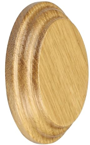 Circular Wall Patrice for Handrail Brackets – 96mm x 19mm – Available in Pine, Oak, White Primed, Hemlock, Dark Hardwood, Pre-Finished Oak (Oak (Pre-Finished))