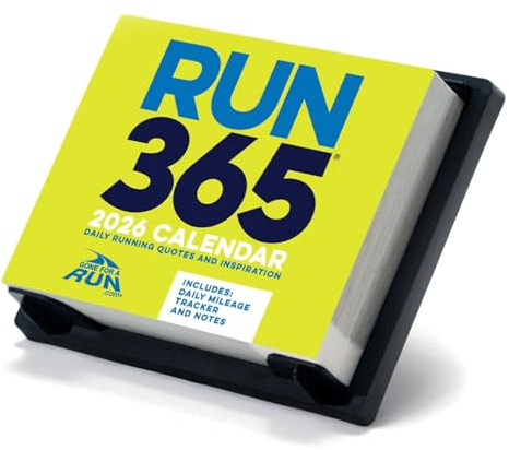 Gone for a Run 2026 Runner's Daily Desk Calendar Daily Running Quotes and Inspiration for Runners