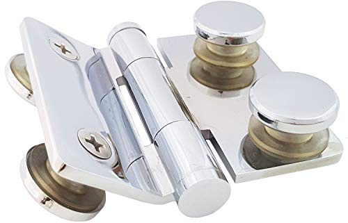 Di Vapor (R) 135 Degree Copper Alloy Door Hinge Bracket for Glass for 5mm