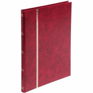 Exacompta Briefmarkenalbum 22,5x30,5cm 16 Seiten bordeaux