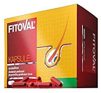Fitoval Anti-Hair Loss 60 Capsules - Regrowth Hair Strong and Beautiful Hair and Nails