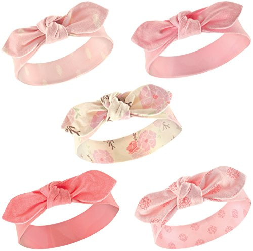 Hudson Baby Unisex Cotton and Synthetic Headbands, Boho Flower, 0-24 Months