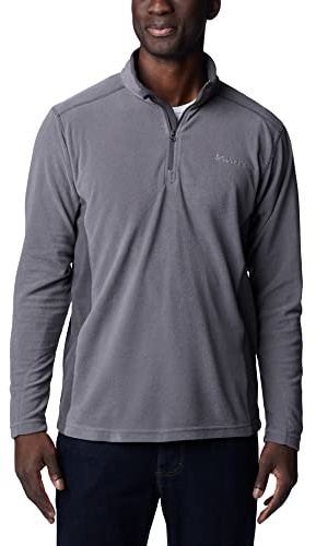Columbia Men's Klamath Range Ii Half Zip Fleece Pull Over, City Grey, Shark, L