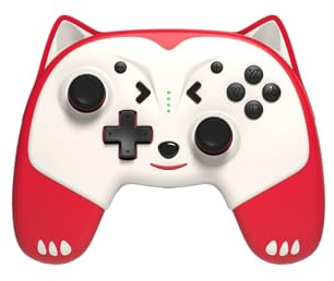 Freaks and Geeks - Manette Sans Fil Switch/Switch 2 Doggy taille enfant Cable 1M Rouge