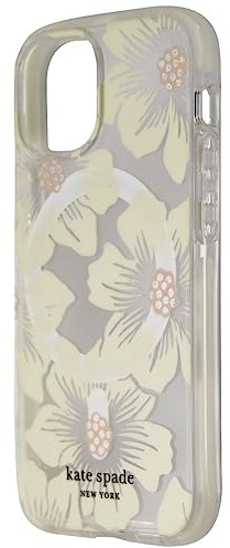 kate spade new york Protective Hardshell Case for iPhone 13 mini - Hollyhock Floral Clear