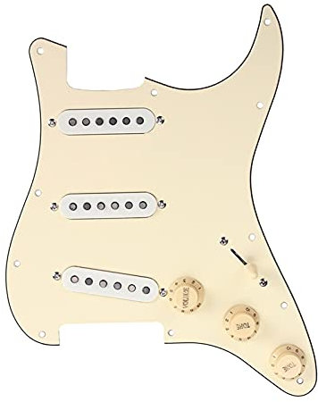 Geladenes Schlagbrett Vorwändig Geladen SSS. Pickguard Alnico V Pickups Für Stratocaster Electric Guitar Parts Vorverdrahtetes geladenes Schlagbrett
