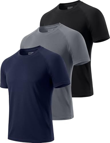 Cimic 1, 3, 5 ou 7 Pack Tee Shirt Sport Homme Fonctionnel | Tissu respirant à séchage rapide, adapté au fitness, randonnée et course à pied.
