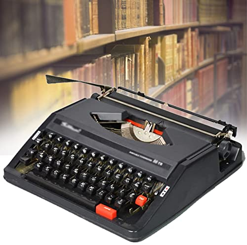 Retro Manuelle Schreibmaschine,Alte Maschinen-Schreibmaschine,Altmodische Manuelle Englische Schreibmaschine, Normale Retro-Schreibmaschine,Tragbare Manuelle Schreibmaschine,Black