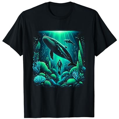 Tauchen mit Walen für Scuba Diver Wal Tauchschein Taucher T-Shirt
