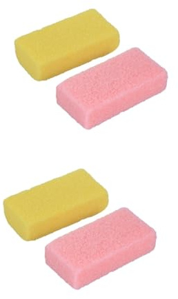 Healvian 4piezas Piedra Pómez Para Pies De Exfoliador Natural Removedor De Durezas Para Cuidado De Pies Color Aleatorio Ligero y Portátil