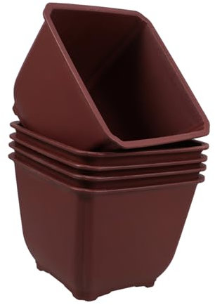 SUPVOX 5piezas Macetas De Plástico Resistentes para Plantas Flores Suculentas Etc