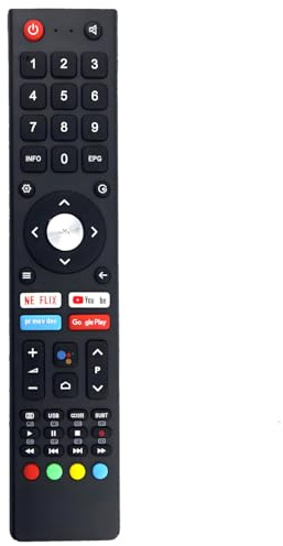 GCBLTV02ADBBT Sprach-Ersatz-Fernbedienung für Kogan Chiq Changhong HD LED TV L40K5 L40G7P U50H7A L32H7S L40H7S SA40S67A9 SA24S46A9 SA32S67A9 L43H7S U58H7H7 S U55H! 7A U43H7A U58H7A GCBLTV02ADBBT