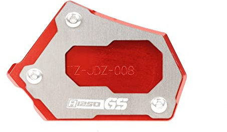 SeitenstäNder Verbreiterung Fit -Verwendung for BMW R 1200 GS LC R1200GS R 1200GS ADV R1250GS Abenteuer 2013-2016 CNC Kickstand Foot Side Stand Extension Pad Stützplatte SeitenstäNder Motorrad(Red)