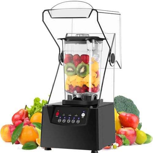 Générique Blender Smoothie Maker 2L - 17,000 TR/Min - Broyeur à Glace Silencieux - Machine pour Smoothies et Fruits, Idéal pour Utilisation Commerciale