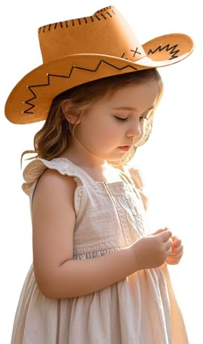 Generisch Cowboyhut Lederoptik – Faschingshut für Karneval & Western-Partys – Unisex, Einheitsgröße – Perfekt für Kinder Geschenk