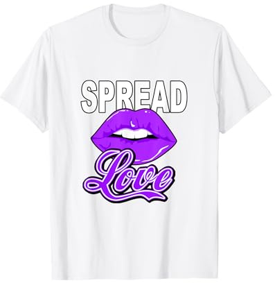 Gráfico Morado Purple Spread Love WT Camiseta