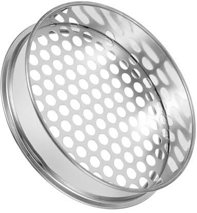 DECOMELODY Effizientes Bodensieb aus Edelstahl mit 12mm Maschenweite und Rundem Design Leichtes Gartengerät für Outdoor Bereich und Verschiedene Einsatzorte