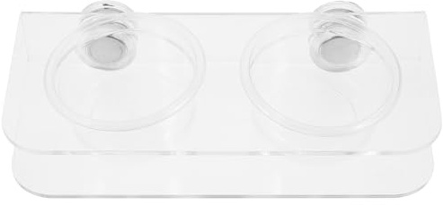 Lurrose Mangeoire Magnétique pour Reptiles en Acrylique Facile à Nettoyer avec Bols Anti-Chute pour L'élevage de Lézards et Geckos en Terrarium