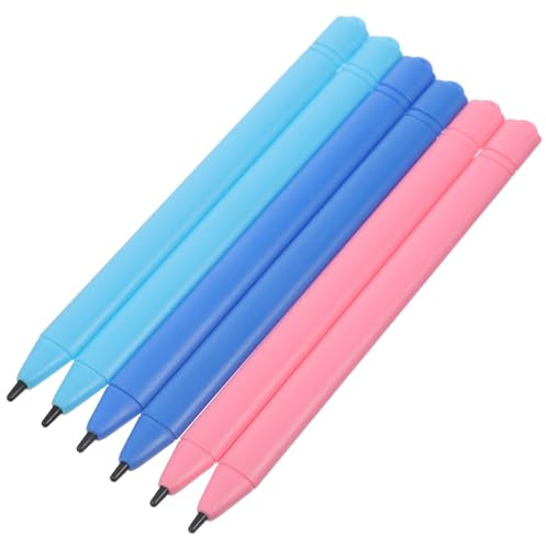 MUCKLILY Lápiz Óptico Experiencia de Escritura Suave para Tableta de Escritura LCD y Compatibilidad Punta de Goma Electroconductora, Paquete de 6 Unidades