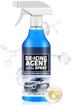 Youngwier Descongelante para Parabrisas De Coche | 120 ML Líquido Anticongelante,Anticongelante Derretidor De Hielo para Coche - para Limpieza Descongelacion Y Derretimiento De Ventanillas Espejos Y