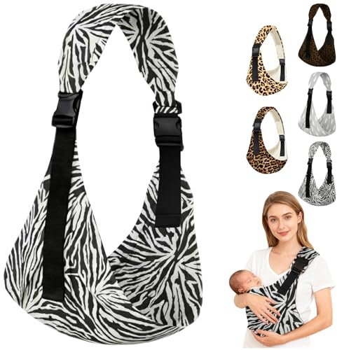 LUKIUP Fascia portabebè per neonati, Tracolla regolabile, Portabebè laterale, Fascia ergonomica per neonati, per neonati, bambini fino a 20 kg (C)